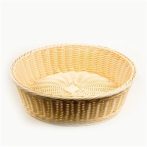 Подставка плетеная для выпечки D40*H11 см, бежевая, P.L. Proff Cuisine 16745