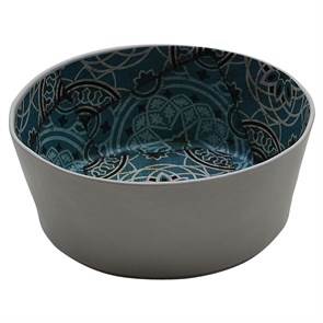 Салатник меламиновый 24.2*9.8 см,Damask Blue,  P.L. 17738