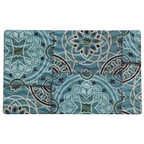 Блюдо,поднос GN 1/4 меламиновый 26.5*16.2см, Damask Blue,  P.L. 17739