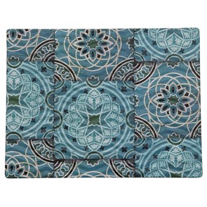 Блюдо,поднос GN 1/2 меламиновый 25*32.5см , Damask Blue, P.L. 17741