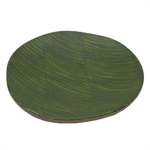 Блюдо,поднос меламиновый 20.5*20.5*3см,Green Banana Leaf,   P.L. 17746