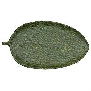 Блюдо,поднос меламиновый 46*25.4, h=2.8см  P.L. Green Banana Leaf 17756