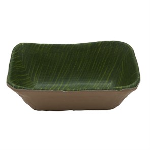 Блюдо (GN 1/6) меламин  17.6*16.2см, h=6.5см  P.L. Green Banana Leaf 17761
