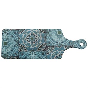 Блюдо,поднос меламиновый, 47*17 см , Damask Blue,  P.L. 17795