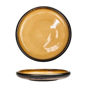 Салатник d=24,5*h 3.7 см,каменная керамика,серия "2022 Spider Silk-Yellow"  P.L. 21096