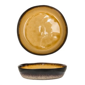 Салатник d=23,5*h 5.5 см,каменная керамика,серия "2022 Spider Silk-Yellow"  P.L. 21097