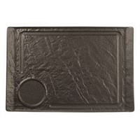 Блюдо для стейка  Black Raw Stellar 35*24*2,2 см, P.L. Proff Cuisine 81223126
