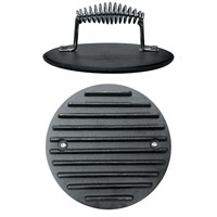 Пресс для жарки мяса 19 см, рифленая поверхность, чугун, P.L. Proff Cuisine 92001407