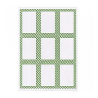 Этикетка бумажная самоклеящаяся белая, 6,3*9 см, 9 наклеек на листе А4, 100 л/уп, Garcia de Pou 81210679