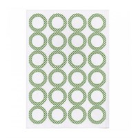 Этикетка бумажная самоклеящаяся белая, d 4,2 см, 24 наклеек на листе А4, 100 л/уп, Garcia de Pou 81210683