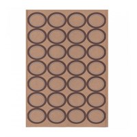 Этикетка бумажная самоклеящаяся крафт, 4,5*3,6 см, 28 наклеек на листе А4, 100 л/уп, Garcia de Pou 81210688