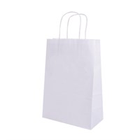 Пакет с ручками белый, 32+16*43 см, бумага 90 г/см2, 250 шт/уп, Garcia de PouИспания 81210066