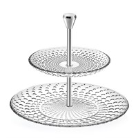 Этажерка 2-х ярусная RCR Galassia, h 218 мм, d 260/180 мм, стекло, Италия 81233010