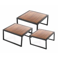 Набор из 3-х фуршетных подставок (1-17*17*8 / 2-19*19*10 / 3-22*22*12 см), P.L. Proff Cuisine 81241081