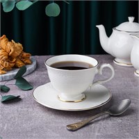 Чайная пара 200 мл, фарфор, 