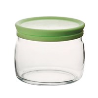 Банка для сыпучих прод Чешни. 500 мл. с зеленой кр. Бор 81269327