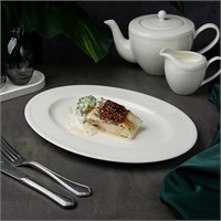 Блюдо овальное 34*25 см,фарфор 