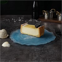 Тарелка матовая d=21 h=2 см,материал cтекло,серия 