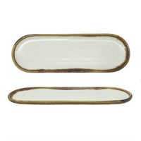 Блюдо овальное 30*10 см,фарфор 