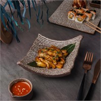 Блюдо для подачи 19,5*17*7 см, Brown Taiga Untouched, P.L. Proff Cuisine 81221932