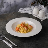 Тарелка глубокая 27 см, фарфор 