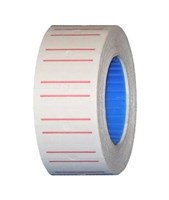 Лента маркировочная с красной полосой 21.5*12 (10рул.) 81212529