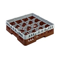 Кассета для мойки посуды - 16 ячеек, 50*50*14,3 см,коричневый цвет, P.L. Proff Cuisine 81222232