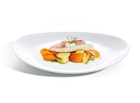 Блюдо для стейка Luminarc 30*26 см, стеклокерамика, белый цвет, ARC, Франция (/6/24) 70001362