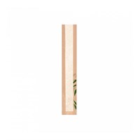 Пакет Feel Green для хлеба с окном 9+4*48 см, крафт-бумага 36 г/см2, 250 шт/уп, Garcia de Pou 81210611