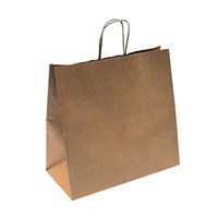 Пакет с ручками крафт, 32+16*31 см, бумага 90 г/см2, 250 шт/уп, Garcia de PouИспания 81210070