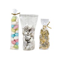 Пакет для кондитерских изделий прозрачный 24*5,5 см, целлофан, 100 шт/уп 81210791