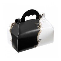 Коробка для выпечки с ручками 10*18*7 см, белая, картон, Garcia de PouИспания 81211233