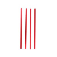 Трубочки для коктейля без изгиба красные, 24 см, d 6,5 мм, 250 шт 81006408