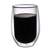 Набор кружек 2шт*330 мл, термостойкое стекло, двойные стенки, P.L. 81223935