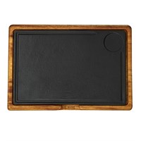 Блюдо прямоугольное 21,5*33см.чугун на д/подставке LAVA 81249977