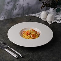 Тарелка глубокая 31 см, фарфор 