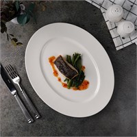 Блюдо овальное 33 см, фарфор 