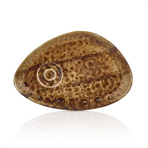 Блюдце 25*17 cм,(для чашки 81229383)  фарфор,серия "Cowry Yellow", By Bone 21515