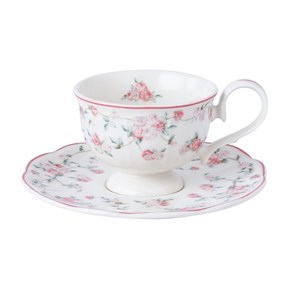 Кофейная пара 100 мл,фарфор "NOBLE" серия "Retro Ritz-La Vie En Rose" 21847