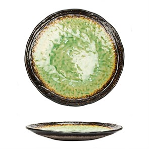 Тарелка d=26 см,каменная керамика,цвет"Green",серия "Tokyo-Stockholm"  P.L. 22051