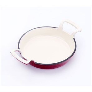 Сковородка  d=16см. чугун эмаль красная LAVA 22067