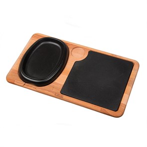 Сковородка овальная 12*19см. на д/подставке LAVA 22092
