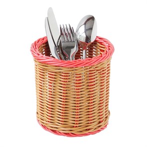 Подставка плетеная для столовых приборов,15*15 см,коричневая P.L.Proff Cuisine 22113