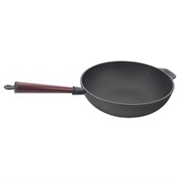Сковорода Вок с деревянной ручкой 30 см, чугун, P.L. Proff Cuisine 92001409