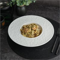 Тарелка для пасты d=28см, 400 мл,фарфор,белый цвет, матовая поверхность, 