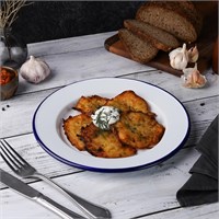 Тарелка эмалированная d=24 см, 