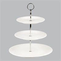 Этажерка для десертов, h 40 см, фарфор, белая P.L. Proff Cuisine 81223345