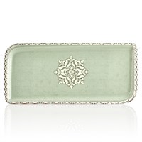 Блюдо прямоугольное l=35*21 cм,фарфор,серия 