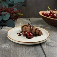 Тарелка круглая d=20 см, фарфор, серия 