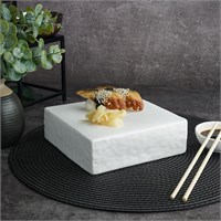 Блюдо для подачи 16*16*5,4 см,фарфор,белый цвет, матовая поверхность, 